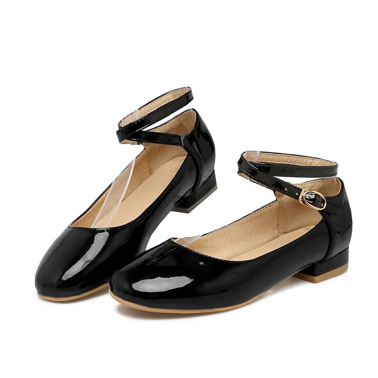 Fashion Flat Shoes PU Upper Round Toe Spring 2021 - Image 3