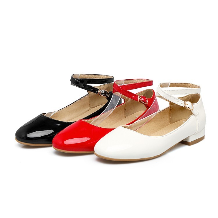 Fashion Flat Shoes PU Upper Round Toe Spring 2021 - Image 4