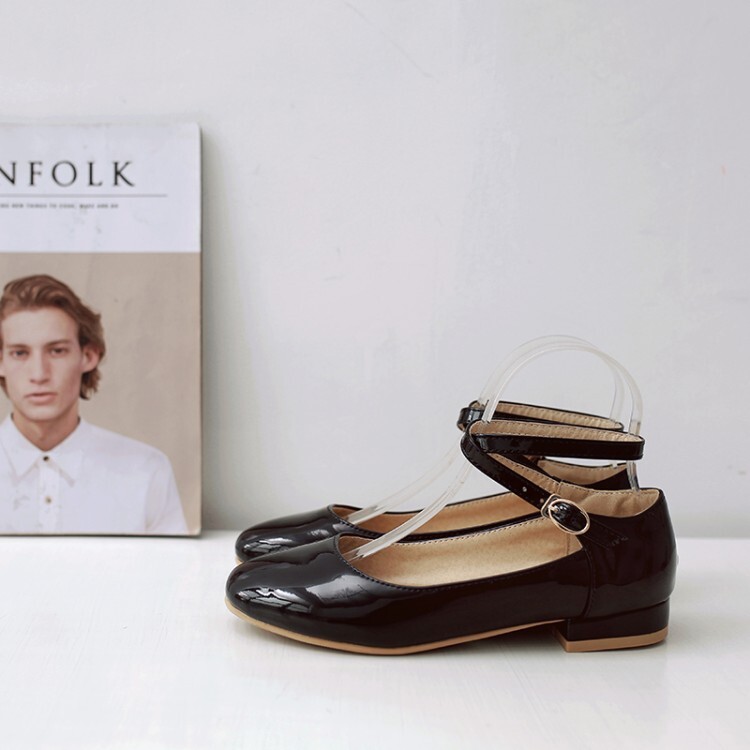 Fashion Flat Shoes PU Upper Round Toe Spring 2021 - Image 5
